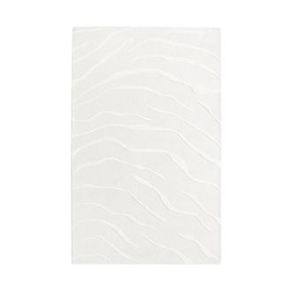 Sia Home Alfombra rectangular de lana y viscosa blanco roto 160x230 cm