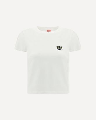 Kenzo Cotton T-shirt with the embroidered Wild Tiger Female XS