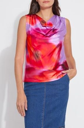 Lyss&eacute; Rosario Draped Satin Top in Floating Floral at Nordstrom Rack, Size X-Small