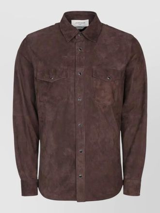 Jacob Cohen suede shirt