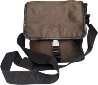 Prada Pre-owned Cross Body Bags, female, Brown, Size: ONE SIZE Pre-owned Vintage Cross Body Bag