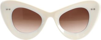 Valentino Valentino Garavani VLogo VA4090 Cat-Eye-zonnebril in ivooracetaat