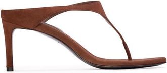 Black Suede Studio Laurel 65 Suede Mule in Brownie Suede at Nordstrom, Size 37.5 Eu