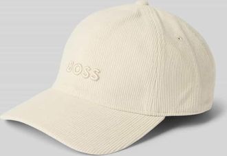 HUGO BOSS Basecap aus Cord Modell ZED in Offwhite, Größe 1