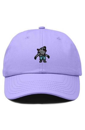 Dalix Werewolf Embroidered Dad Hat in Lavender at Nordstrom
