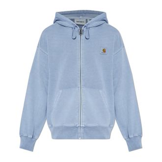 Carhartt Work in Progress Carhartt Wip, Zip-throughs, male, Blue, Size: XL Nelson Sweatshirt