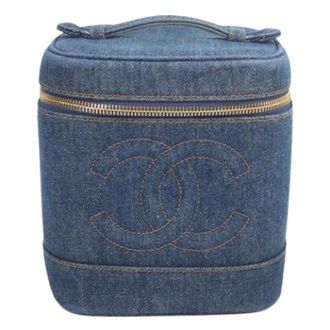 Chanel Pre-owned Vintage Denim Handtas - Dames - Pre-owned - Blauw - Maat: ONE Size Denim