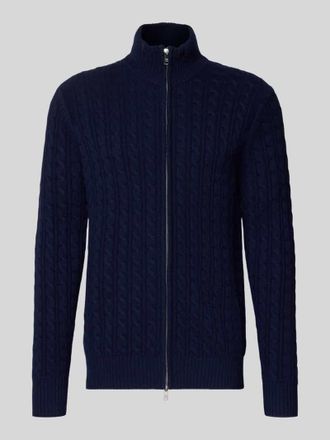 Christian Berg Strickjacke mit Kaschmir-Anteil in Marine, Größe 3XL