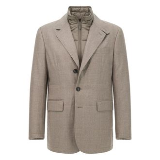 Boggi Milano Heren, Jassen, Grijs, Maat: L Wol