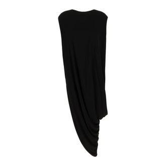 Tom Ford Blouses, female, Black, Size: XS Impossible Asymmetric Cap Sleeve Top