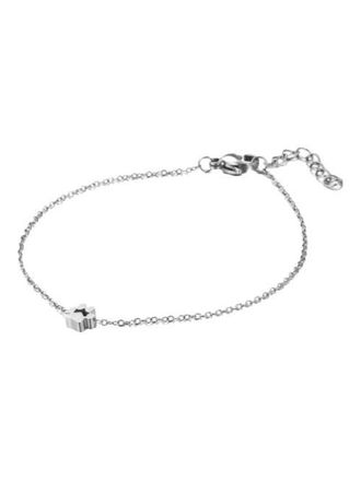 Hollywood Sensation Pawfect Minimalist Mini Paw Charm Bracelet Adjustable in Silver at Nordstrom