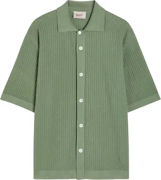 For&eacute;t For&eacute;t Textured-knit Cotton Shirt - Green - XL