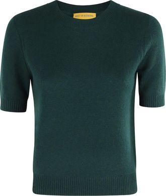 Guest In Residence T-shirt crop - Verde