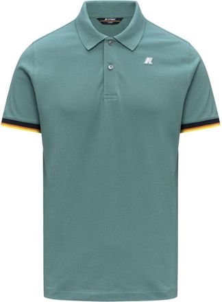 K-Way Green Shirt Collar Polos