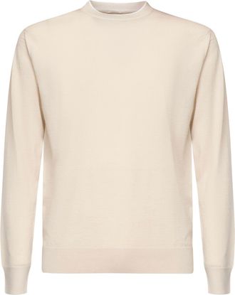 Eleventy Wool And Silk Crew Neck Sweater