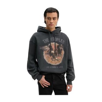 The Kooples Heren, Sweatshirts & Hoodies, Zwart, Maat: XL Katoen