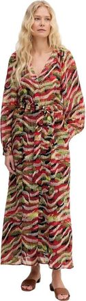 Lola Casademunt Maxi-jurk met patroon - Dames - Maxi kleedjes - Veelkleurig - XL - Polyester - Kleedjes