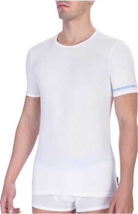 Dirk Bikkembergs Camiseta de punto de algod&oacute;n - Tops - Hombre - Blanco - XL