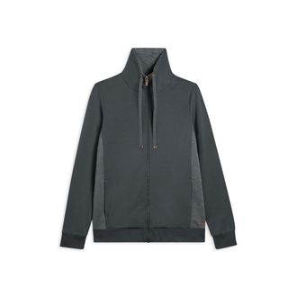 Freddy Felpa donna full-zip collo alto con inserti m&eacute;lange lurex