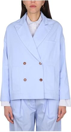 JEJIA Charlotte Blazer - Dames - Blazers - Blauw - M - Katoen - Jassen