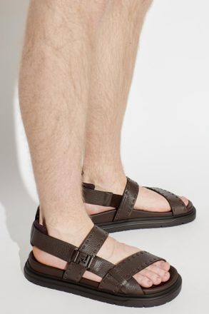 Fendi Chunky Sandals, Mens, Brown