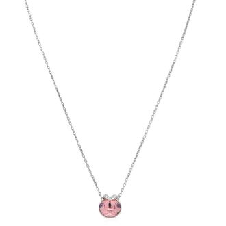 Swarovski Bella Pink Round Cut V Pendant
