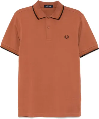 Fred Perry twin tipped polo shirt - men - Cotton - S - Brown