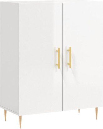 vidaXL Sideboard High Gloss White 69.5x34x90 cm Engineered Wood Vidaxl