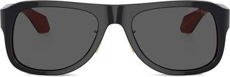 Giorgio Armani oversize-frame sunglasses - Black