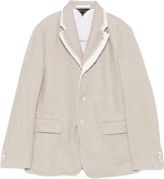 Comme Des Gar&ccedil;ons Einreihige Leinenjacke von Comme Des Garcons