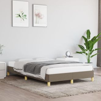 vidaXL Estructura De Cama Sin Colch&oacute;n Tela Gris Taupe 120x200 Cm Vidaxl
