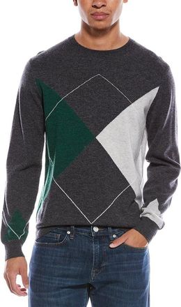 Brodie Argyle Wool & Cashmere-Blend Crewneck Sweater