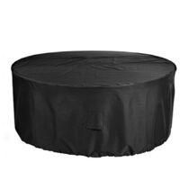 OEM Funda Redonda Para Muebles, A Prueba De Polvo E Impermeable, Funda Para Mesa Redonda De Jard&iacute;n, Funda Protectora Para Muebles, Tejido Oxford 210d (neg
