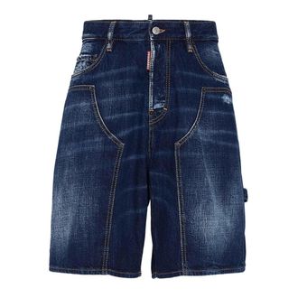 Dsquared2 Dark Semplice Carpenter Shorts Marineblauw