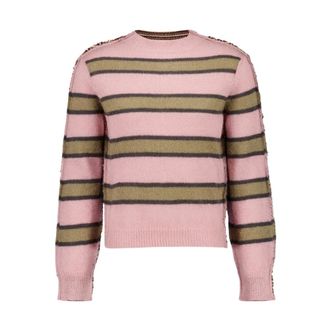 Marni Round-neck Knitwear, male, Multicolor, L, Half-and-Half Crewneck Jumper
