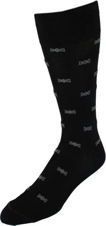 Trafalgar Store Dapper Bow Tie Novelty Mid Calf Mercerized Cotton Socks in Black at Nordstrom