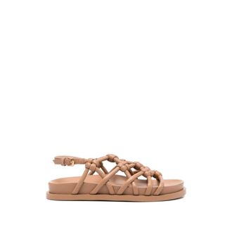 AGL Flat Sandals, female, Beige, Size: 7 1/2 US Cristina Knots Sandals