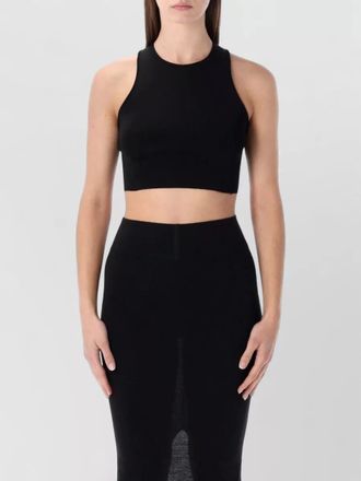 Rick Owens cropped racerback tank top viscose blend