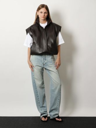 Balenciaga Womens Jeans Twisted Seam Blue Cotton