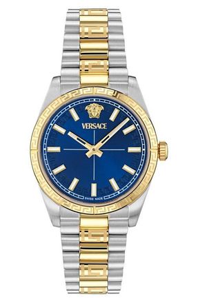 Versace Millenyium Two-Tone Bracelet Watch, 32mm in Two Tone at Nordstrom