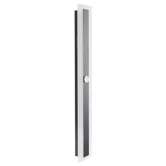 Beliani Beliani - L&aacute;mpara De Pared Led De Metal Negro 80 Cm Acero Acr&iacute;lico Sensor Movimiento Savane