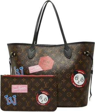Louis Vuitton Brown Multi-Color Pvc Leather Shoulder Bag Tote Bag (Pre-Owned)