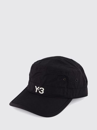 Yohji Yamamoto Nylon and Cotton Baseball Cap with Peak and Contrast Logo