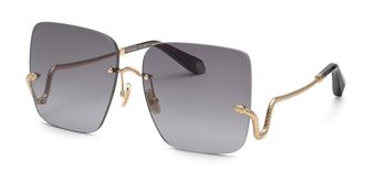 Roberto Cavalli SRC061 0300 Womens Sunglasses Gold Size 63
