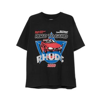 Rhude Tops, Heren, Zwart, XL, Katoen, T-shirt