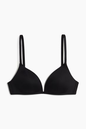 H&M Wattierter b&uuml;gelloser Mikrofaser-BH - Schwarz