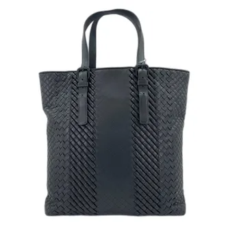 Bottega Veneta Black Intrecciato Tote Bag (Pre-Owned)