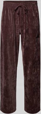 adidas Sweatpants mit elastischem Bund in Dunkelbraun, Größe XXL