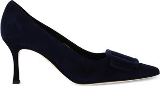 Manolo Blahnik Pumps con fibbia - Blu