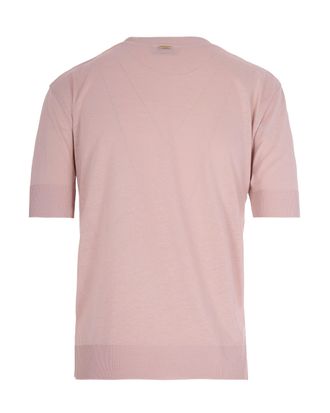 Herno Lyocell-Cotton Knit T-shirt - Pink
